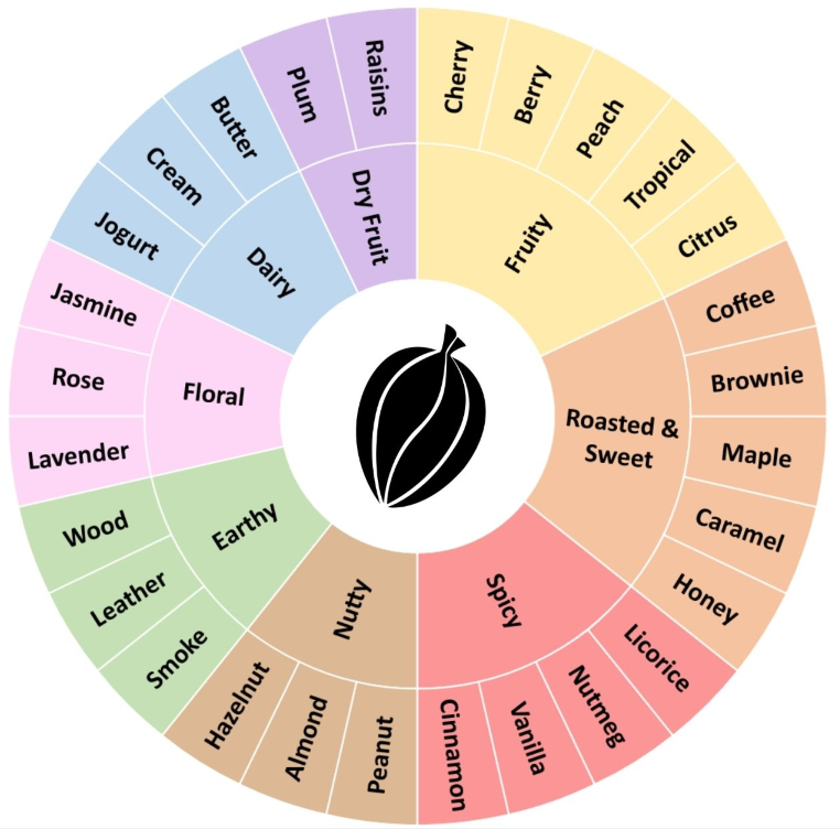 Tasting wheel